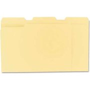 Universal Universal® File Folders, 1/3 Cut Assorted, One-Ply Top Tab, Letter, Manila, 100/Box UNV12113***